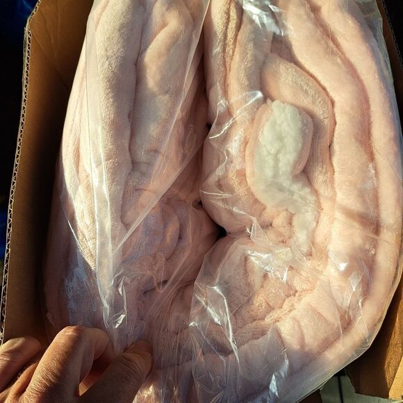 Ultra soft micromink sherpa comforter bed set blush twin new in box - Picture 7 of 7